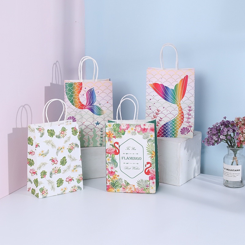 

MERMAID ASSORTED PAPER BAG - KANTONG KERTAS SOUVENIR ULANG TAHUN HAMPER