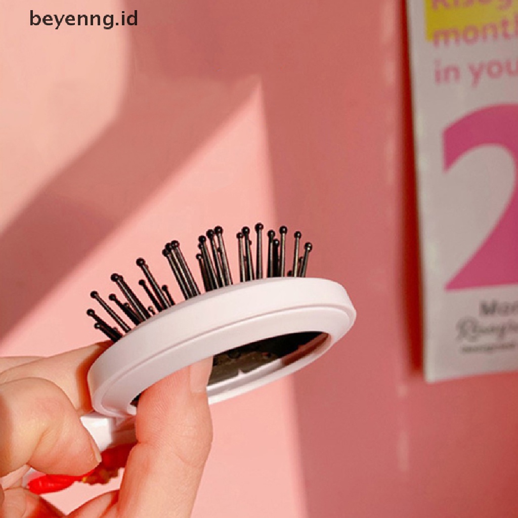 Beyen Dengan Cermin Anti-Statis Airbag Pijat Kepala Kulit Kepala Sisir Sikat Rambut Keriting Lurus ID