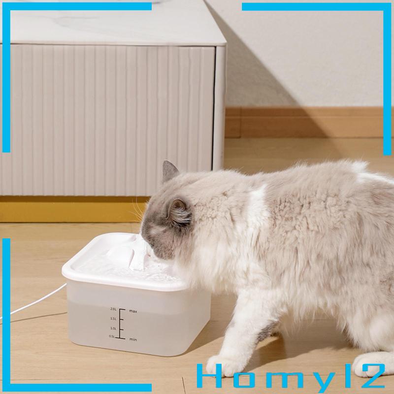 [HOMYL2] Mangkok Minum Dispenser Pet Otomatis Quiet Multiple Pets Cat Water Fountain