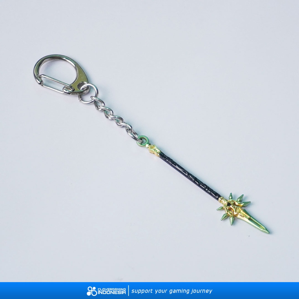 Miniatur Keychain Genshin Impact PJWS Gantungan Kunci Xiao Spear Anime