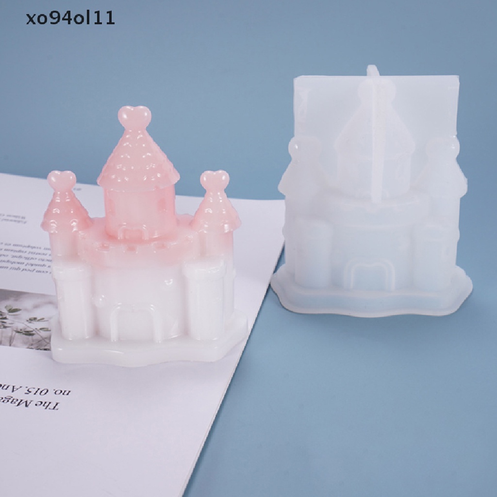 Xo Castle Cetakan Silikon Villa Rumah Natal UV Epoxy Resin Mold Untuk Kerajinan Tangan DIY OL