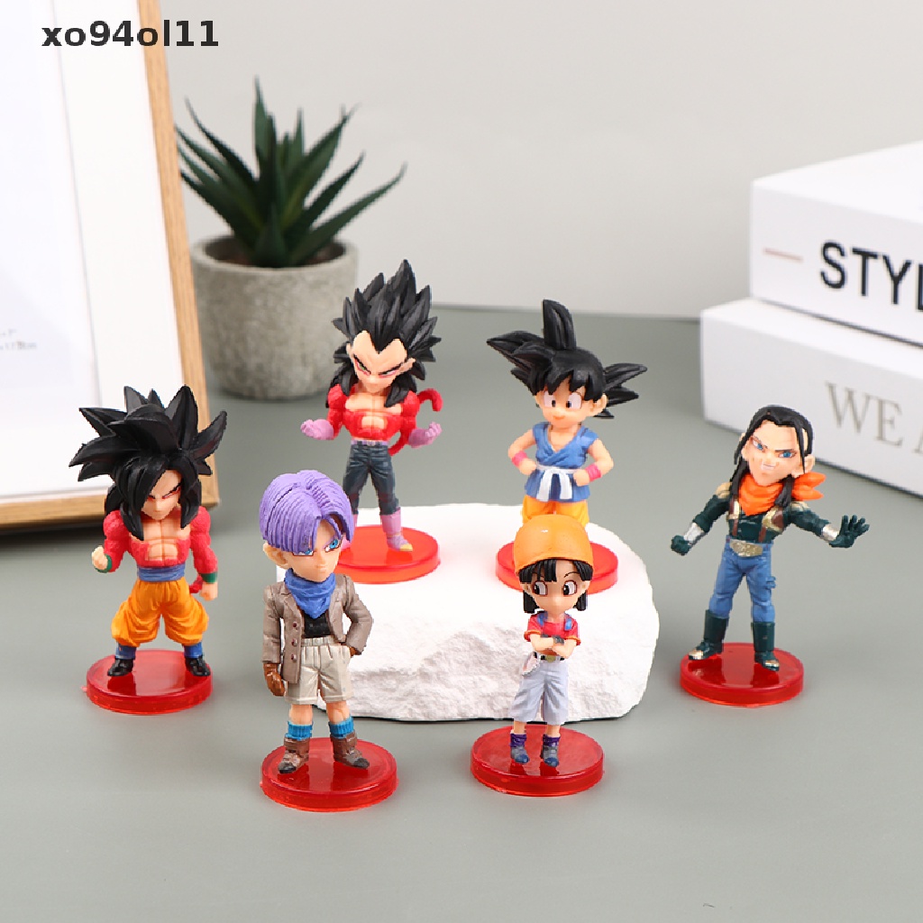 Xo 6Pcs/Set Dragon Ball Z DBZ Anime Saiyan PVC Action Figure Model Kartun Mainan OL