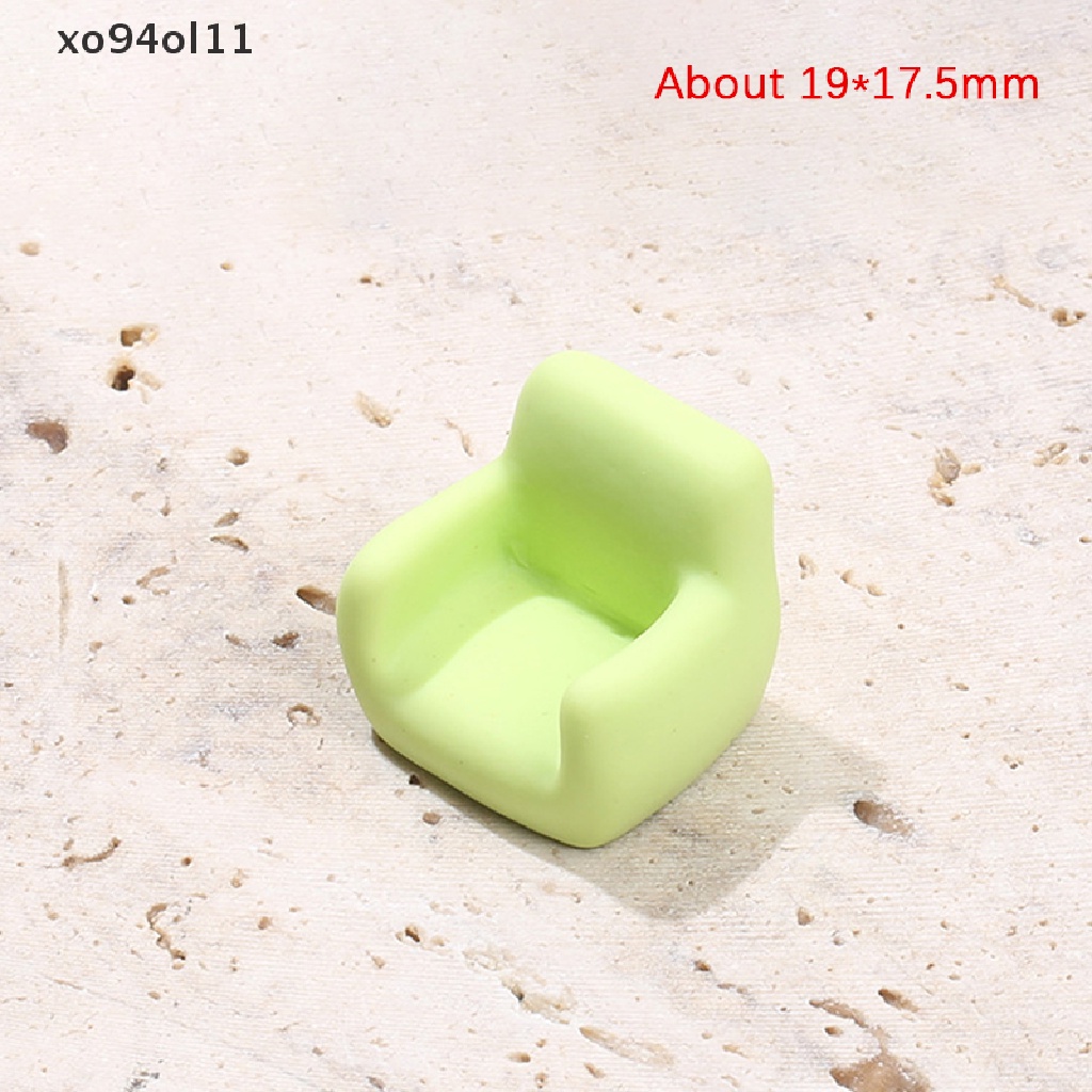 Xo Seri Sofa Mini Kartun Lucu Cream Lem Casing Ponsel DIY Dekorasi Mobil OL