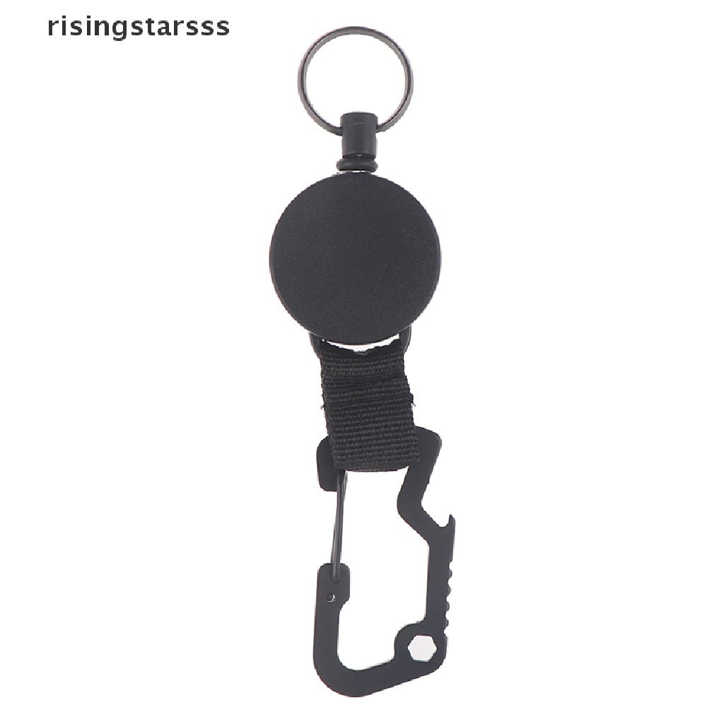 Rsid Span-new Retractable Keychain Heavy Duty Badge Holder Reel Dengan Multitool Carabiner Klip Jelly