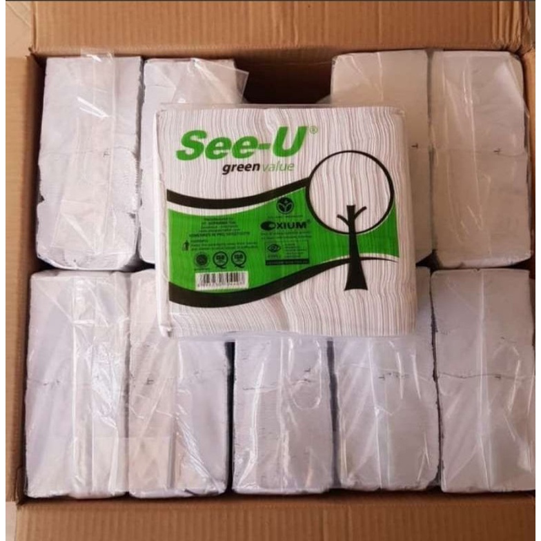TISSUE See-U Facial Green Value 650gr | 1Dus=20pack