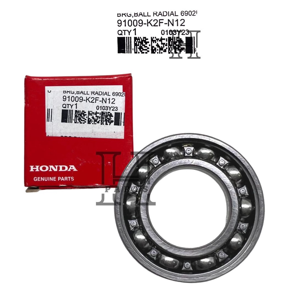 BANTALAN BOLA LAHAR LAKER BEARING PULLY POLY POLI MATIK MATIC 91009-K2F-N12 ASLI ORIGINAL AHM HGP HO