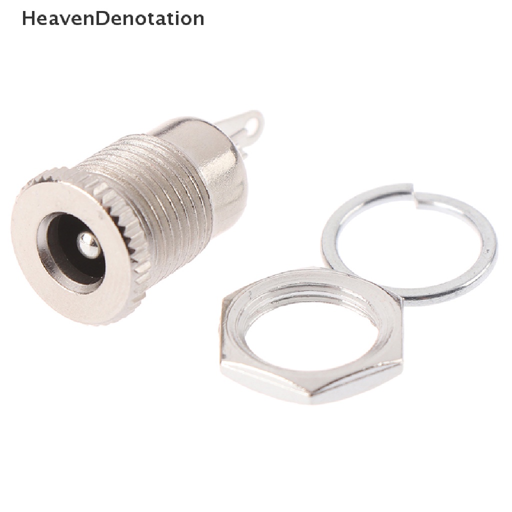 [HeavenDenotation] 5pcs DC099 5.5 * 2.5mm DC Power Jack Socket Female Panel Mount Konektor HDV