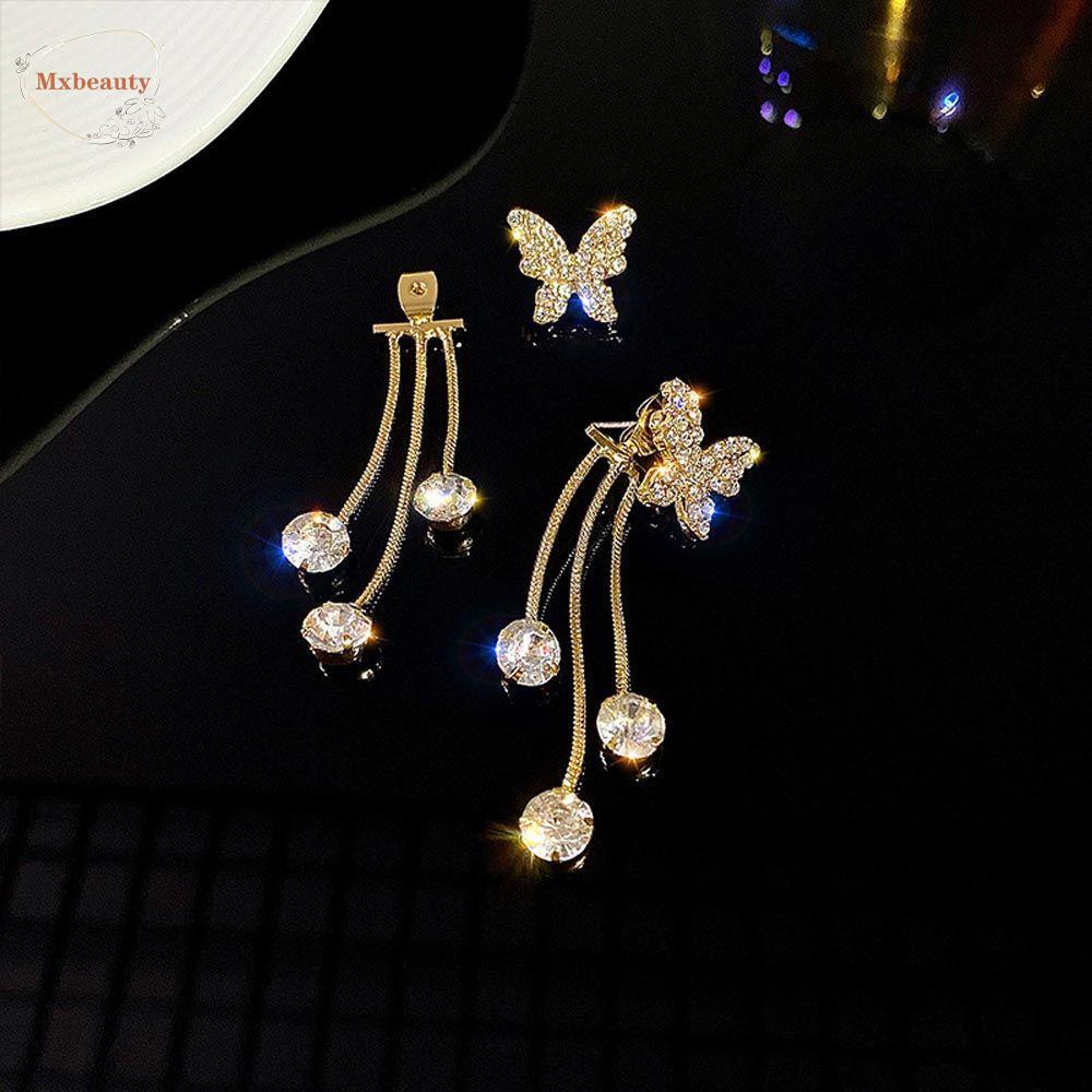 Mxbeauty Wanita Stud Earrings Sweet Eleagnt Butterfly Pendent Alloy Temperamen Drop Earrings