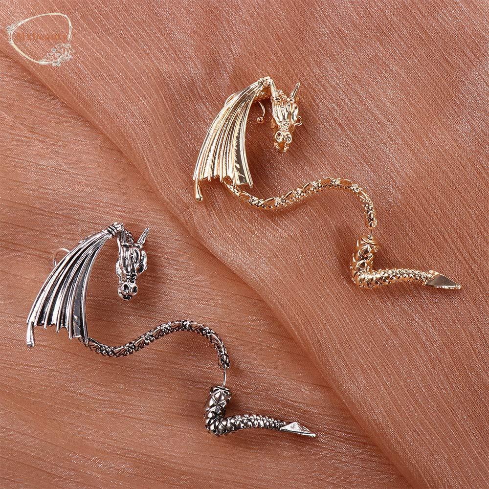 Mxbeauty Wanita Stud Earrings Minoritas Hip Hop Streetwear Ear Hook Pasangan Alloy Fashion Perhiasan Aksesoris