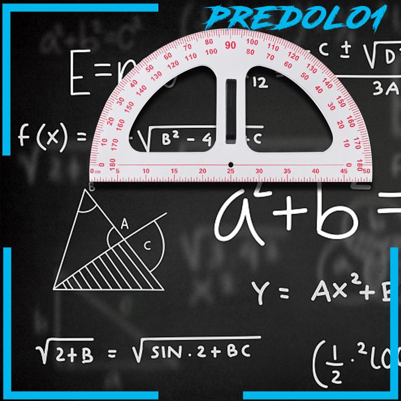 [Predolo1] Busur Derajat Busur Derajat Math Protractor Dengan Gagang Removable Gambar Carpenter 19.69inch