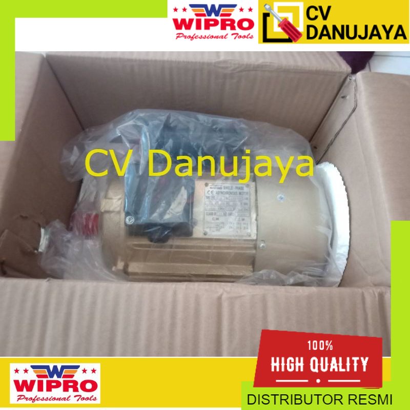 Dinamo Motor Penggerak Elektro Motor Elektromotor 2 hp 2 pk 1 phase 1 fase 2800 RPM Wipro