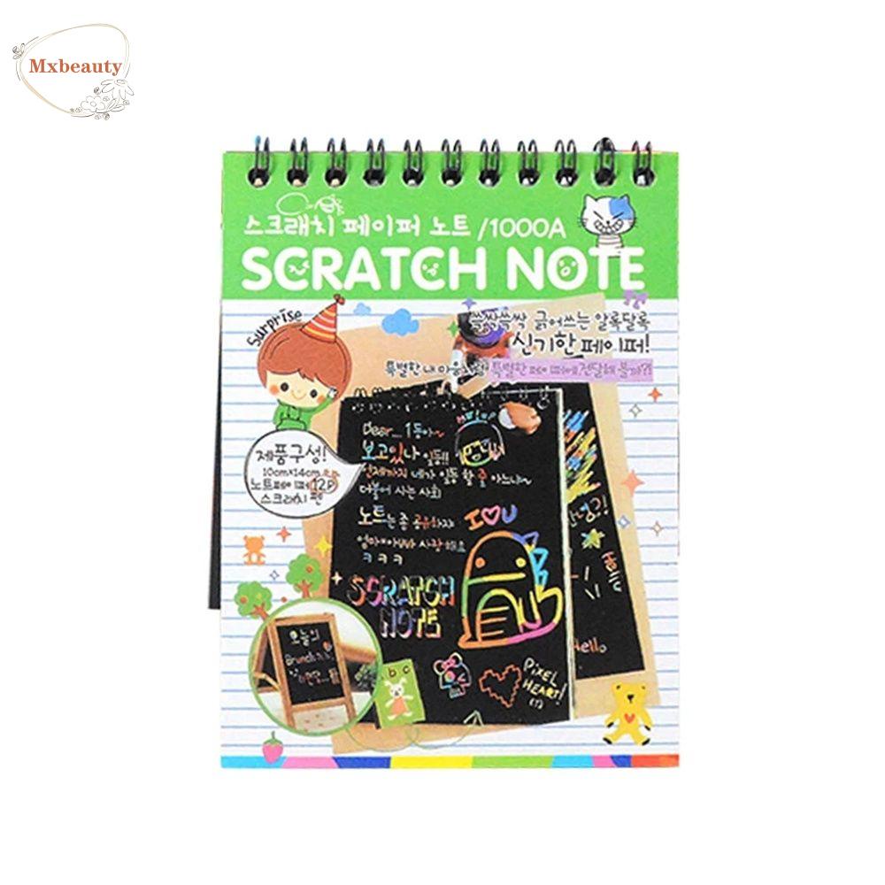 Mxbeauty Mainan Menggambar Hadiah Untuk Anak-Anak Warna DIY Edukasi Dini Seni Lukisan Kertas Magic Drawing Toys Coil Scratch Painting