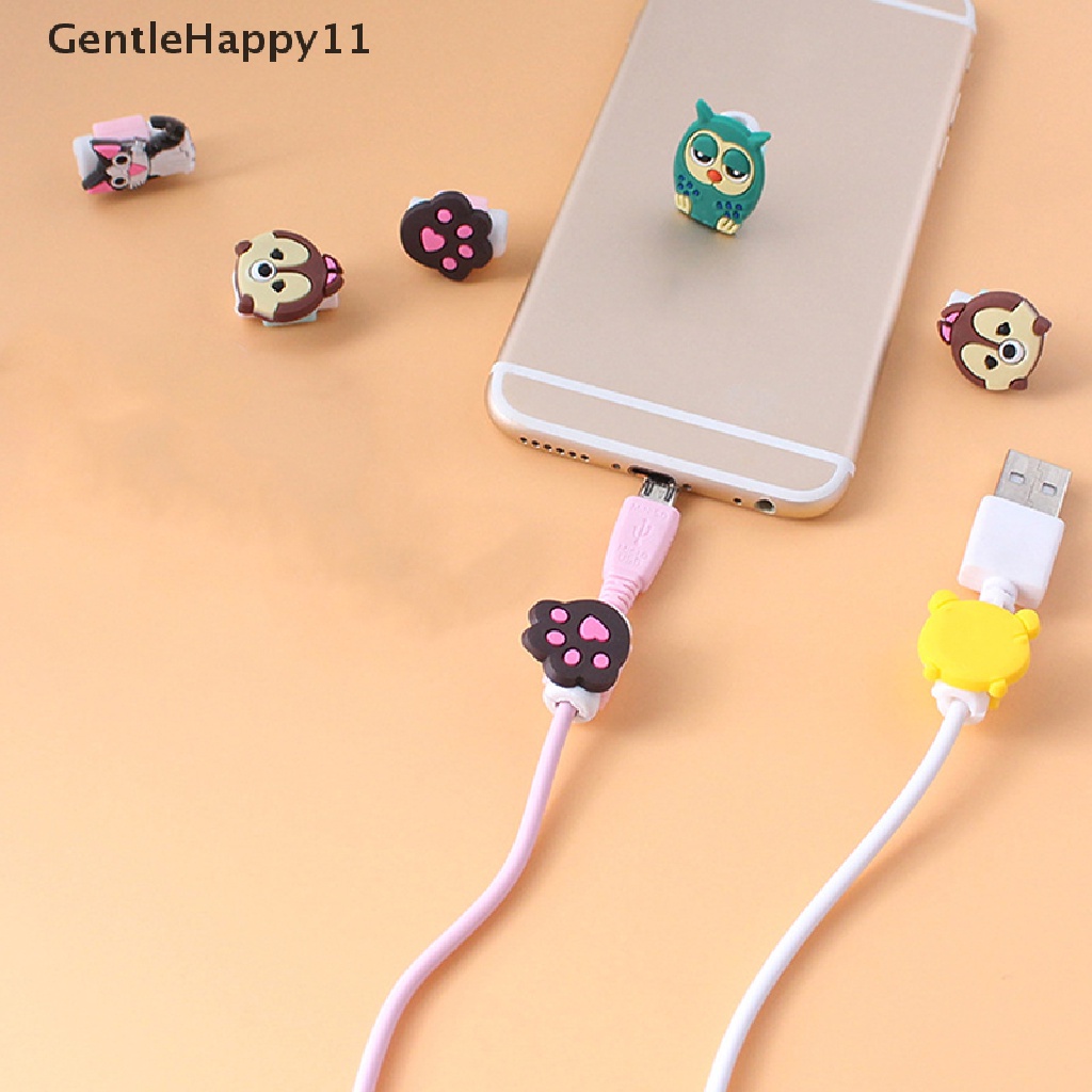 Gentlehappy Kartun Pelindung Kabel Pengisian Kabel Cute Cord Protection Cover Organizer Kawat Telepon id