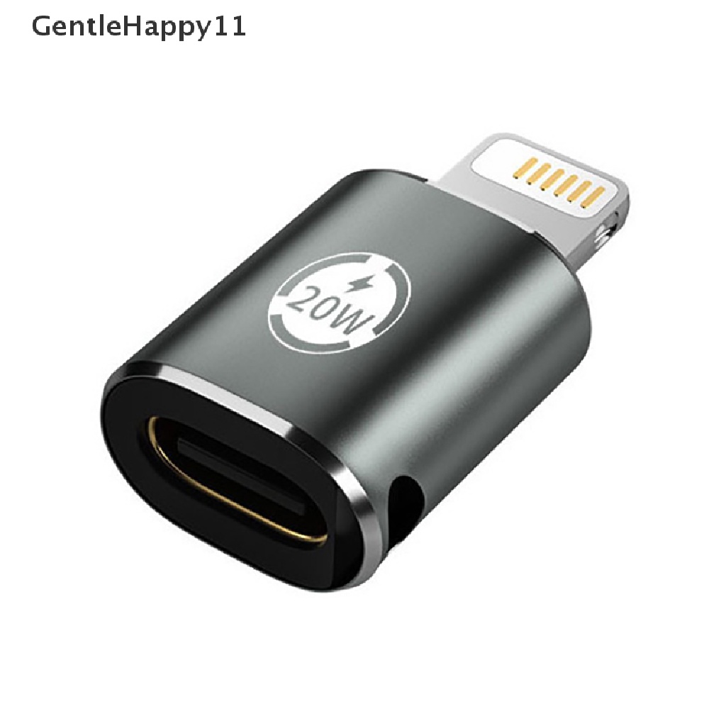 IPHONE Gentlehappy Adaptor Multi Fungsi Tipe-C Female To Lightning Male 20W Pengisian Cepat Adaptor Ponsel Ios Adapter Fast Charging Transfer Data Extension Converter Untuk Iphone11