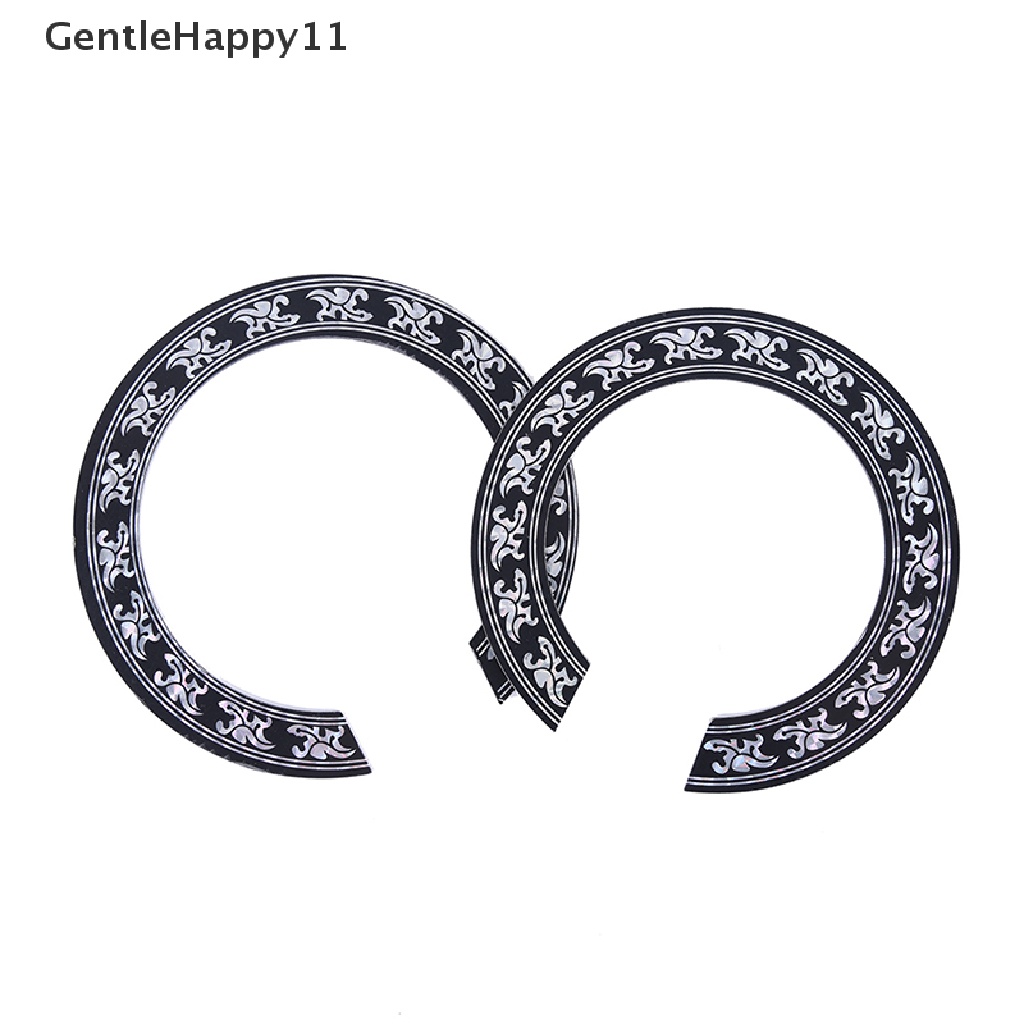 Gentlehappy Ukuran 104mm 94mm inch PVC Keras Lingkaran Gitar Lubang Suara Roset Inlay id