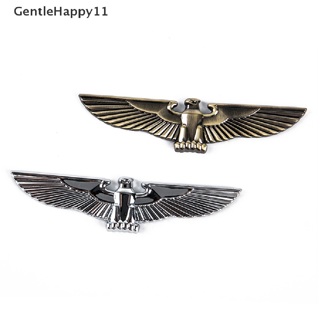 Gentlehappy Universal 3D Stiker Mobil Metal Eagle Badge Dekorasi Cars Body Side Mark id