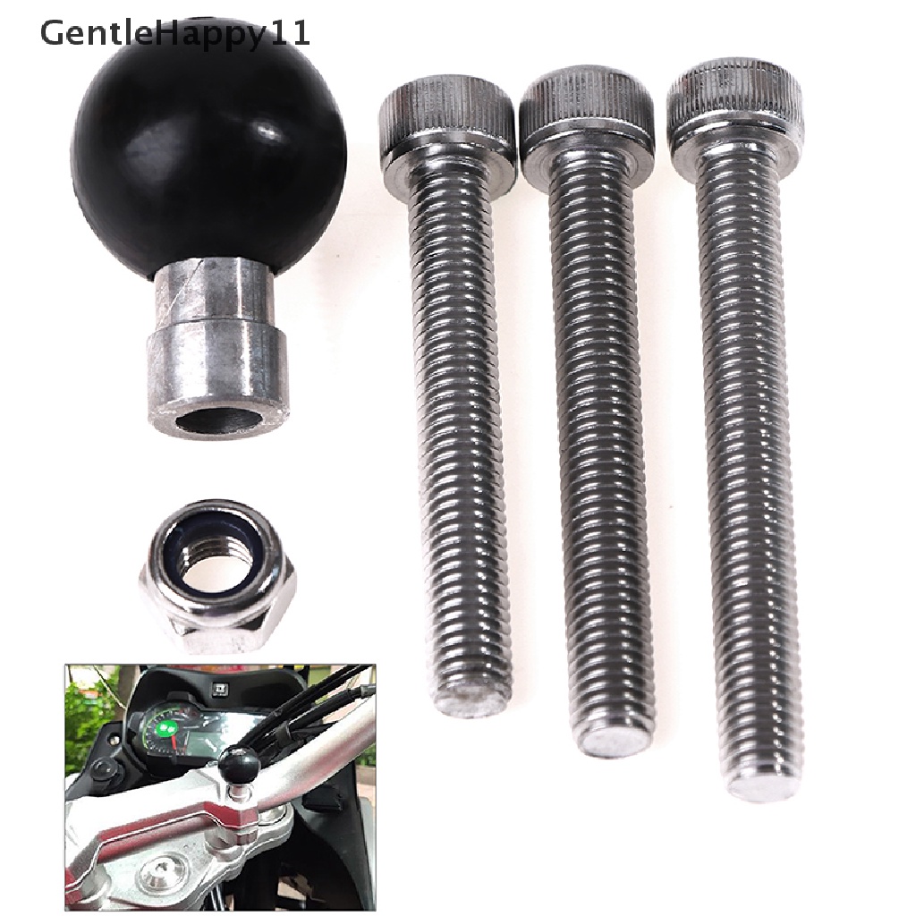 Gentlehappy Alas Penjepit Stang Motor 1inch Bola 25mm Dengan Sekrup M8 Untuk Ram Mount id