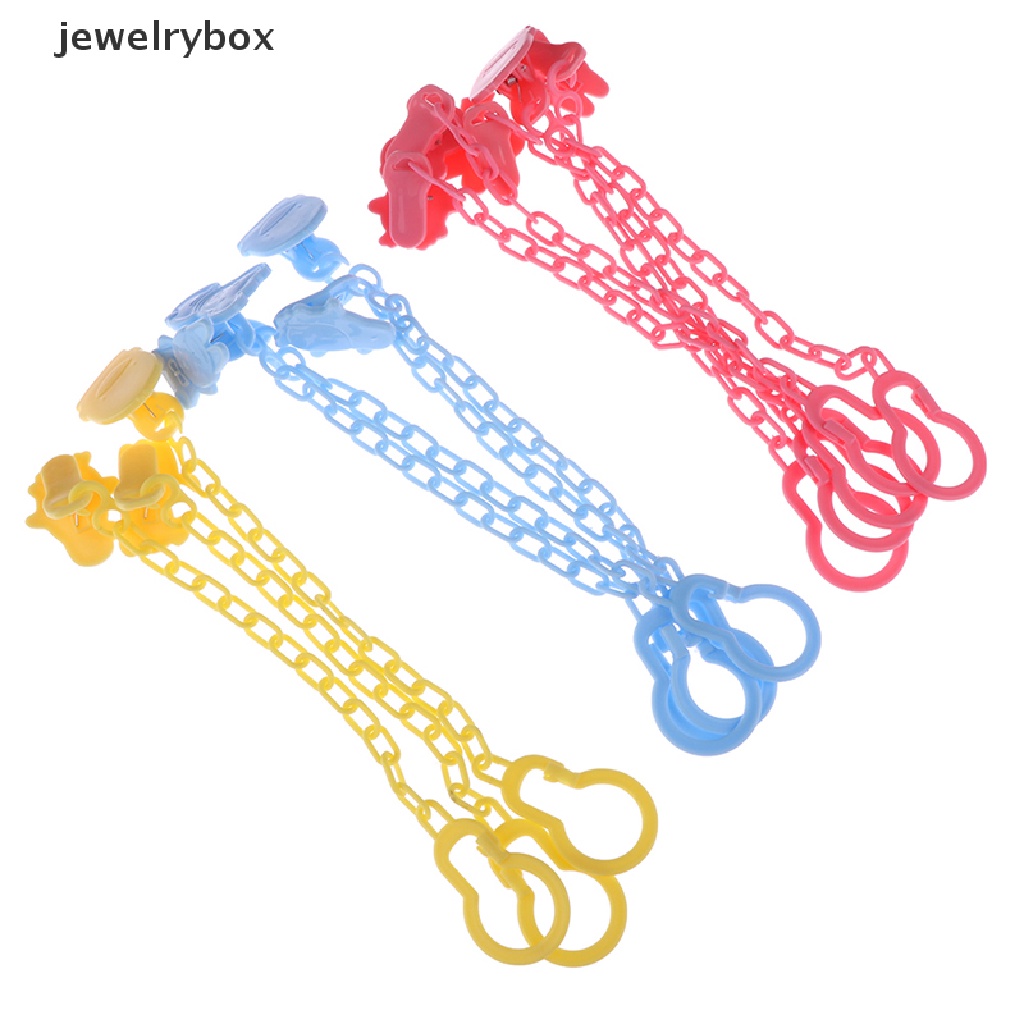 [jewelrybox] 2pcs Klip Dot Perawatan Bayi Dot Aksesoris Mainan Dot holder Rantai Butik