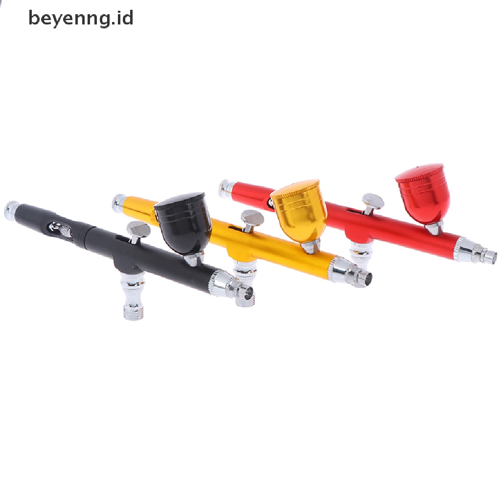 Beyen Dual Action Gravity Feed 0.3mm Airbrush Gun Nail Art Cat Tato Alat ID