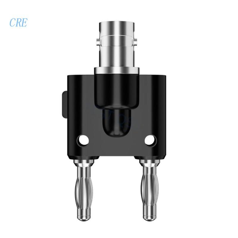 Cre BNC-Pisang Ke Dua Dual 4mm Banana Male Female Jack Coaxial Connector BNC-Tee Tipe 3Way-Splitter RF-Adapter Kuan Tinggi