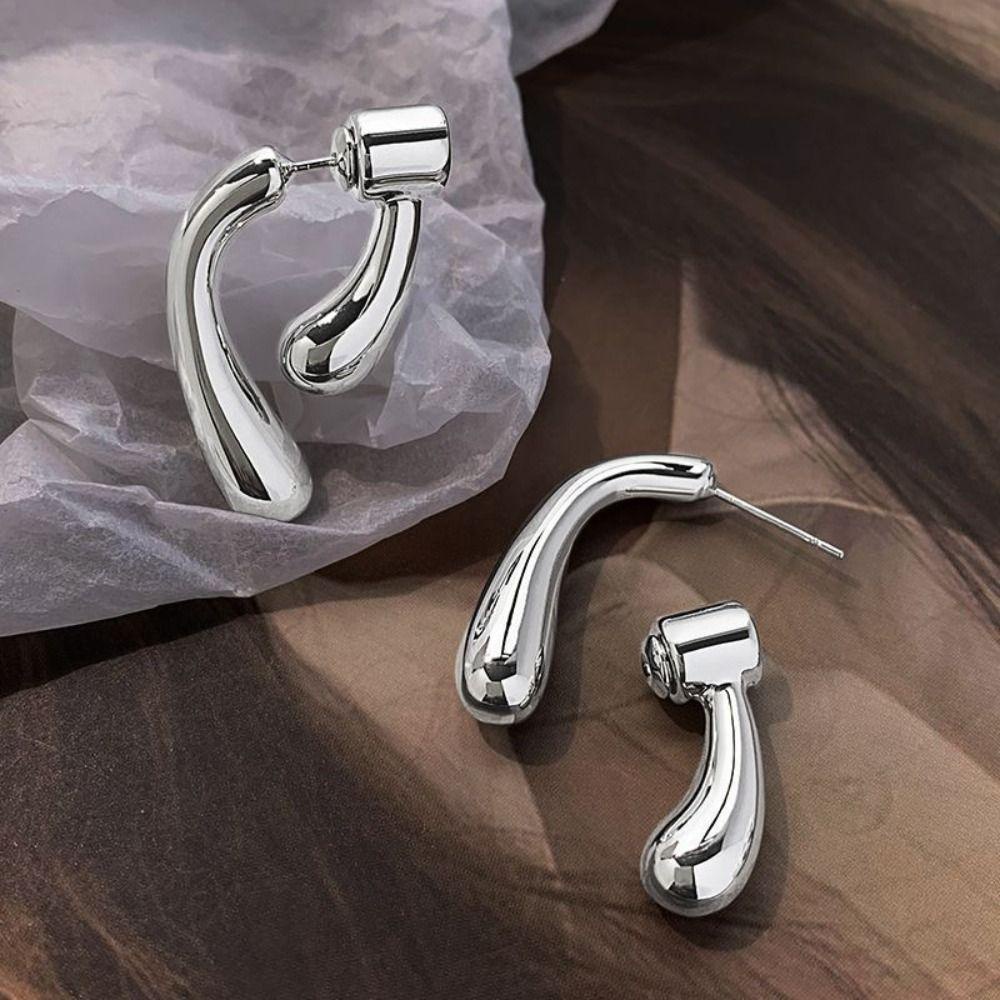 Mxbeauty Korea Ear Studs Party Golden Trendy Mencegah Alergi Indah Aksesoris Telinga Gesper Telinga Berbentuk U Sederhana