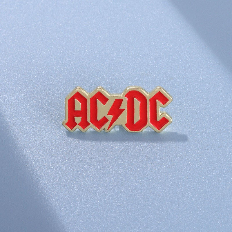 Acdc Bros Band Rock Lencana Retro Heavy Metal Musik Kipas Hadiah Aksesoris Pakaian