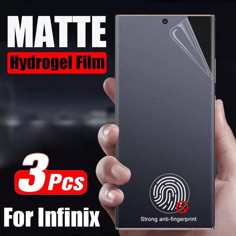 3pcs Film Hidrogel Depan Matte Untuk Infinix Hot 20S 201s NFC 11 10 Note 12 8i 7 Lite S4 S5 Pro Pelindung Layar Lembut Untuk Infinix Smart HD 2021 3 Plus Zero 5G 2023 X Neo Pro