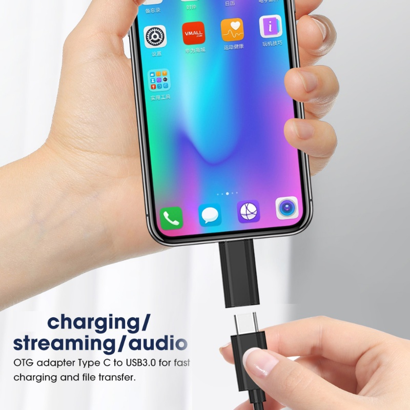 1pc Adaptor Tipe-C Ke Android/Konverter Antarmuka Android Ke Tipe-C Aksesoris Telepon/Transfer Data Konversi Pengisian Kompatibel Untuk IPhone