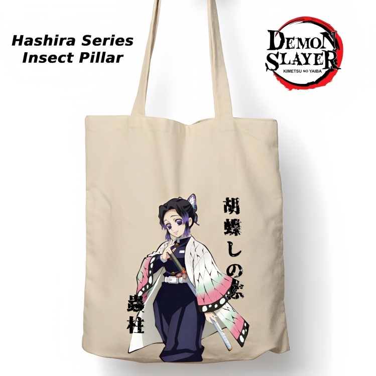 Totebag Anime Kimetsu no yaiba Hashira Series Tote bag premium Totebag zipper totebag velcro Termurah tote bag resleting