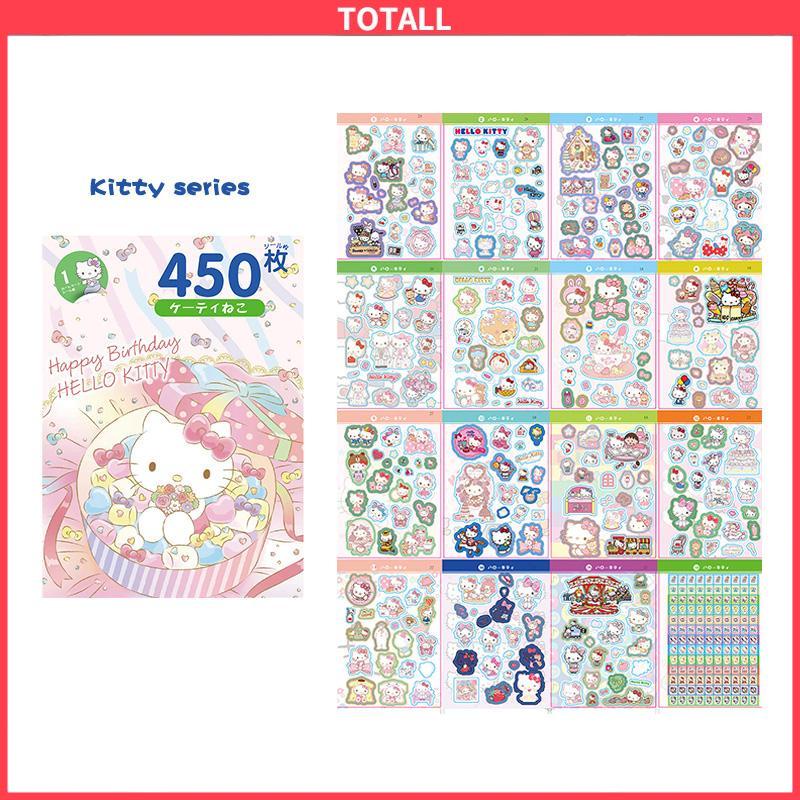 COD 450pcs Stiker Kuromi Waterproof Kartun ekorasi DIY Sanrio MELODY CINNAMOROLL Purin-Totall