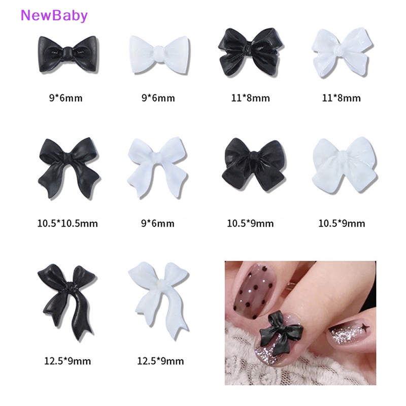 Newbaby 50pcs Nail Art Rhinestones 3D Kristal Kupu-Kupu Perhiasan Kuku Dekorasi Kuku ID