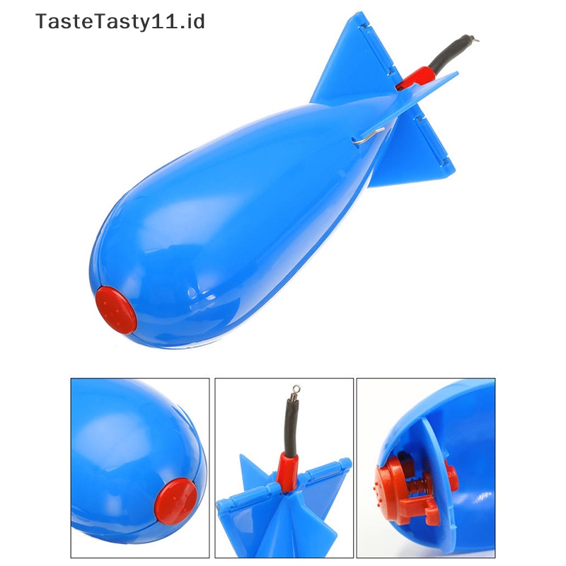 Tastetasty Carp Fishing Rocket Besar Kecil Floag Lure Tempat Umpan Roket Pelet.