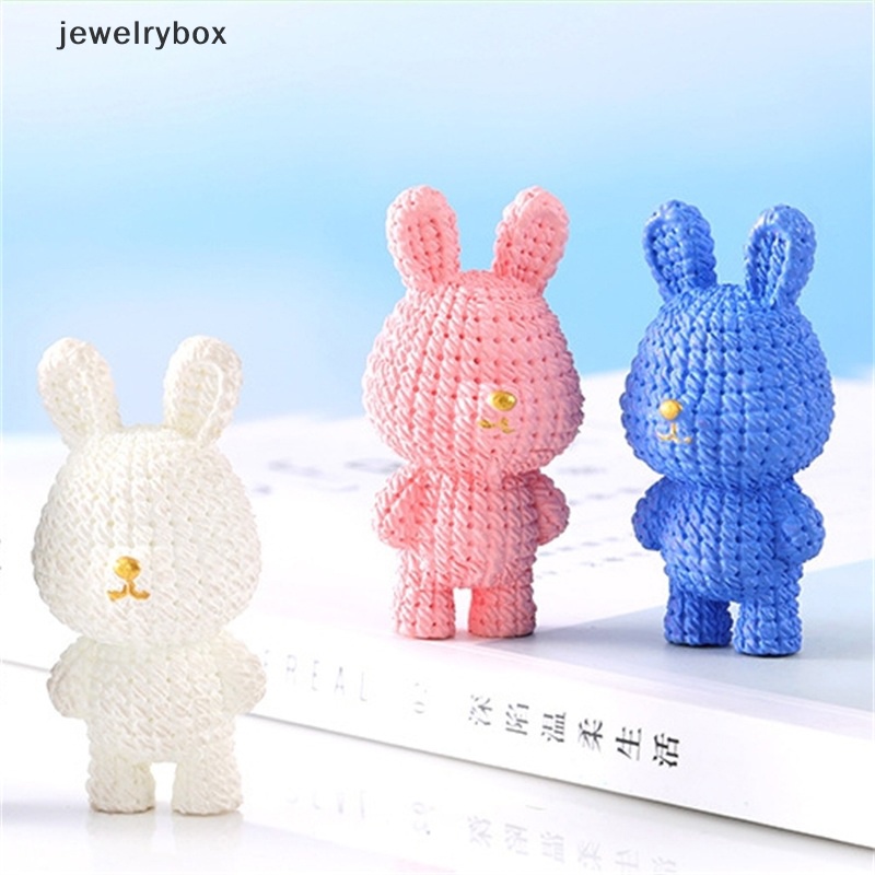 [jewelrybox] 1pc 1: 12rumah Boneka Kelinci Mini Lanskap Mikro Tahun Baru Maskot Kelinci Ornamen Butik