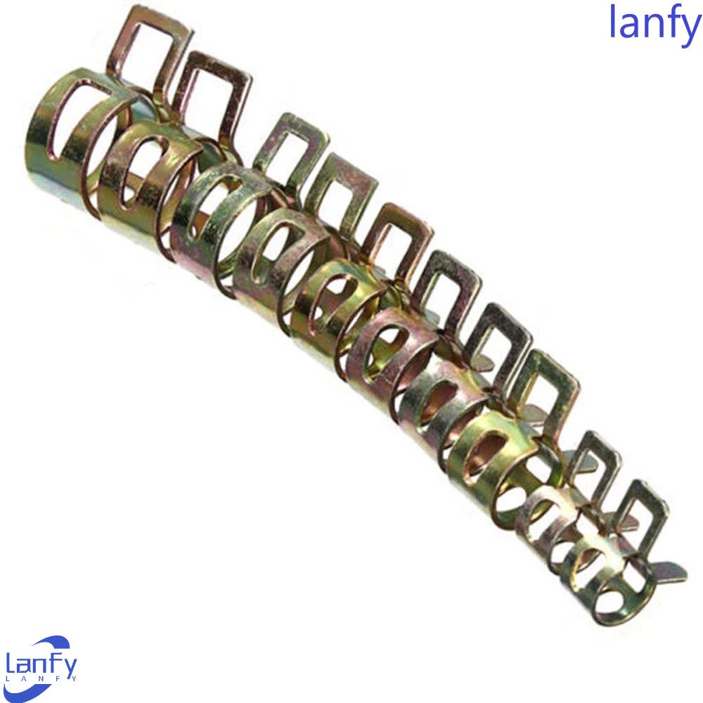 Lanfy Spring Band Klip Selang Aksesoris Mobil Klem Tabung Udara Reusable 6-15mm Selang Saluran Bbm