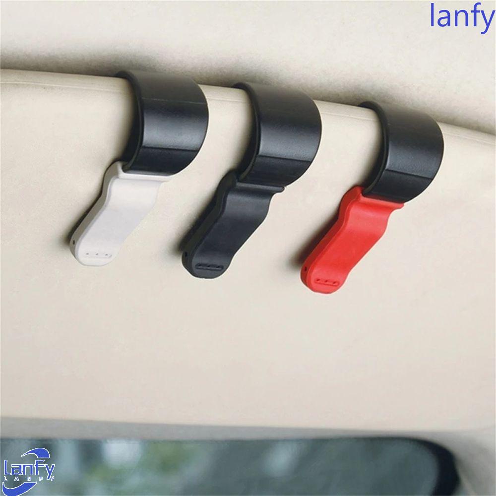 Lanfy Kacamata Holder Auto Mobil Untuk Membaca Klip Alat Tiket Kacamata Klip Aksesoris Interior Mobil Pengikat Sunglasses Holder