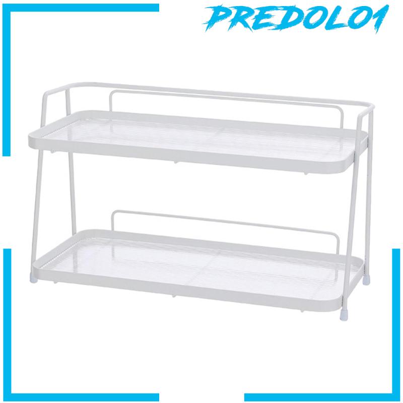 [Predolo1] Rak Penyimpanan 2tingkat Standing Storage Rak Tempat Dresser Botol Bumbu Makeup