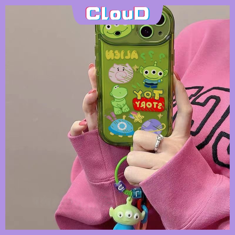 Case Losto Beruang Strawberry Lucu Untuk Oppo A57 A77 A15 A7 A5s A12 A3s A53 A15s A11K A77S A9 A5 A31 A33 2020 A35 Flip Make Up Cermin Lembut Kartun Toy Story Alien Back Cover