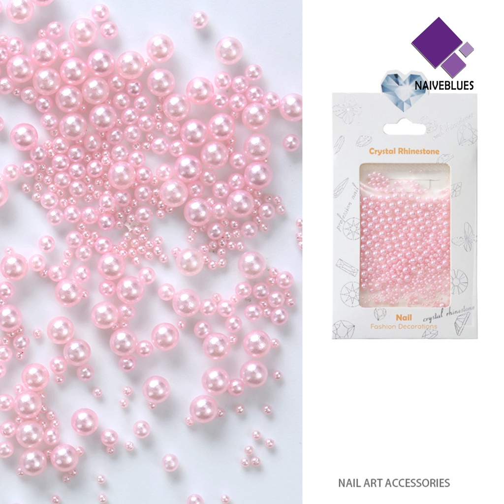 [naiveblues] 1tas Hiasan Kuku Shiny Stunning Efek Visual Warna Finishing Matte Hias ABS