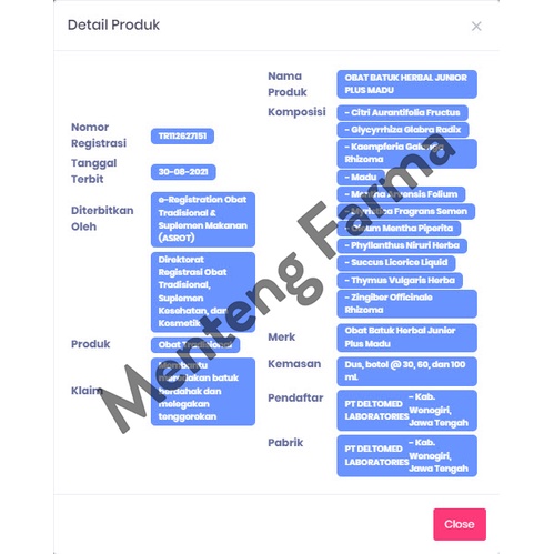 OB Herbal Junior 60 mL - Sirup Obat Batuk Anak