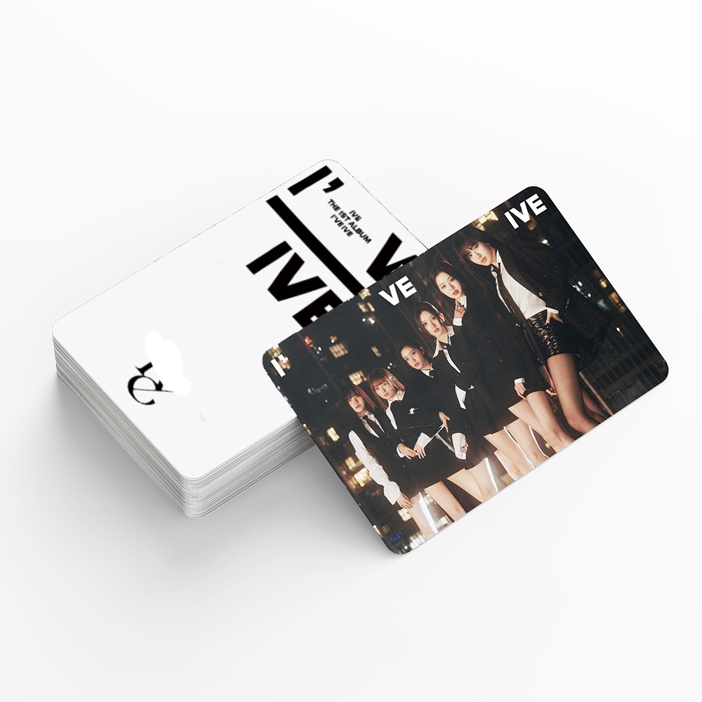55pcs/box IVE Album I'VE Photocards Kartu Lomo LIZ WONYOUNG YUJIN LEESEO REI GAEUL Kpop Postcards