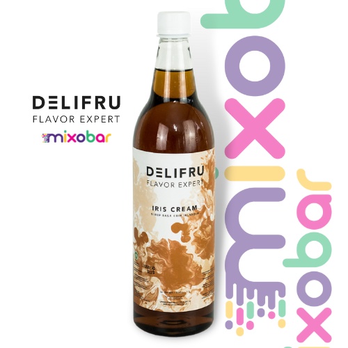 

Delifru Syrup Iris Cream 1000ml l Sirup Minuman