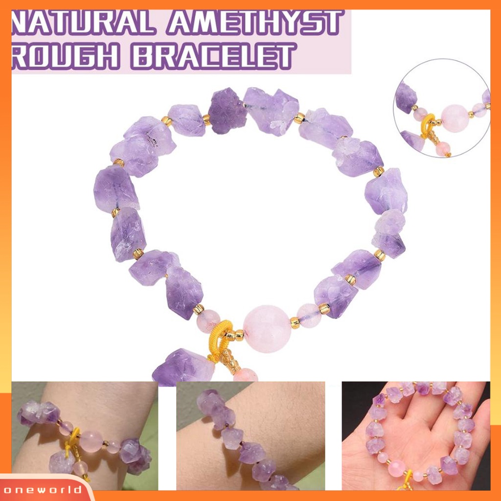 [EONE] Wanita Gelang Gradien Elegan Tembus Bentuk Berbeda Batu Energi Prom Gelang Perhiasan Perempuan