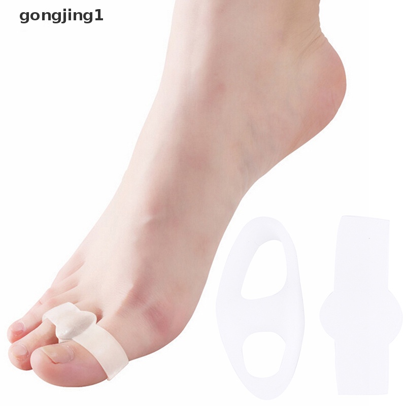 Ggg 2pcs Silicone Gel Toe Straightener Separator Bunion Corrector Pereda Nyeri ID