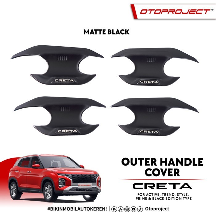 Otoproject Outer Handle Cover Mangkok Pintu Creta 2022 2023