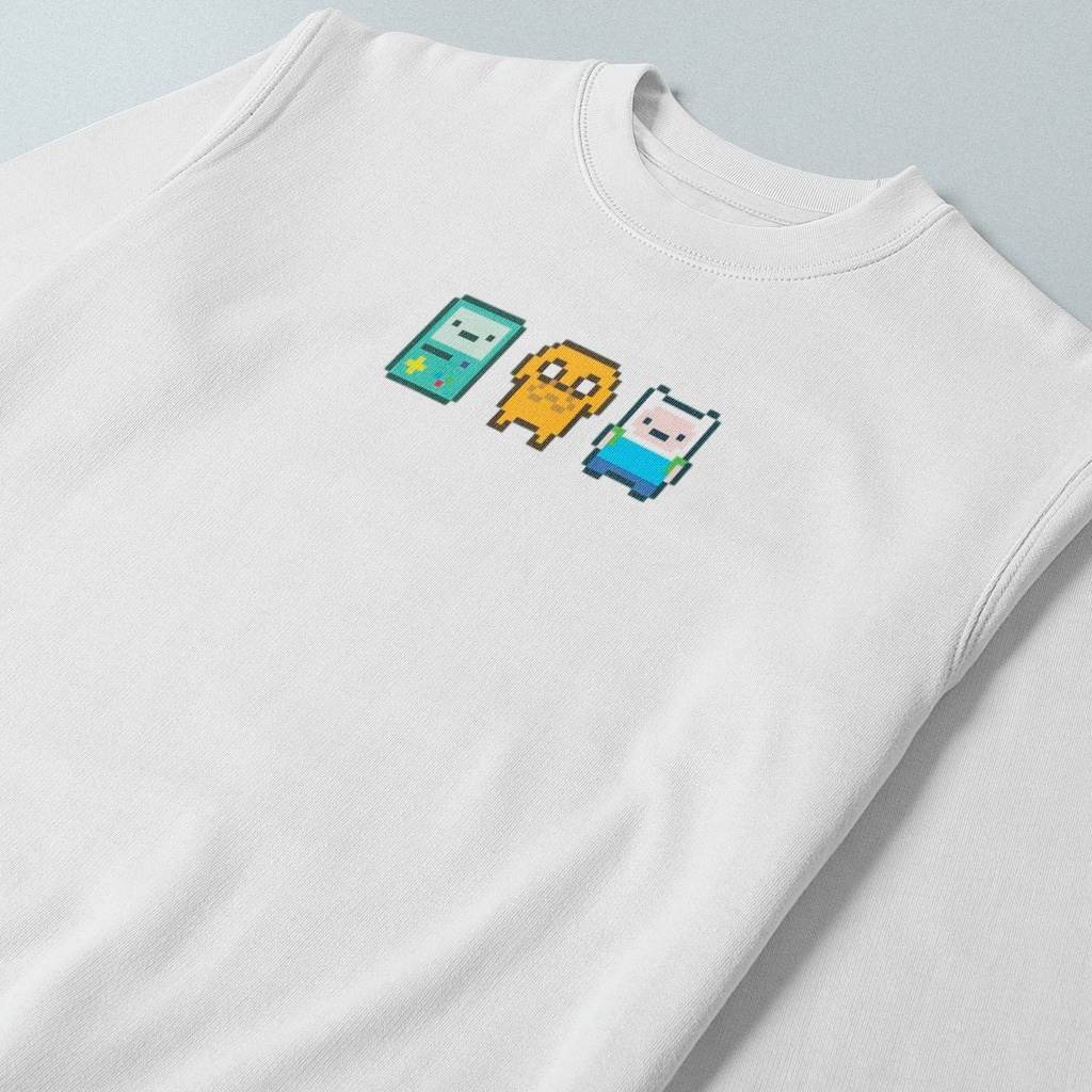 Crewneck Adventure time sweater premium unisex pria dan wanita original quality size M-XL