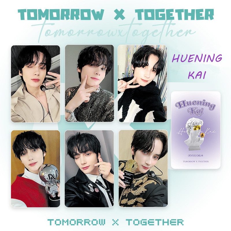 6pcs/set TXT Exquisite Photocards Lomo Card Kpop Postcards TOMORROW X TOGETHER Collection