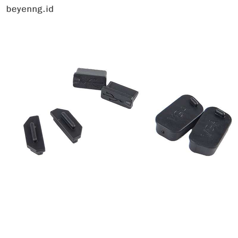 Beyen 10Pcs Konektor Penutup Pelindung Soket USB VGA HDMI Port Karet Penutup Tutup Debu ID