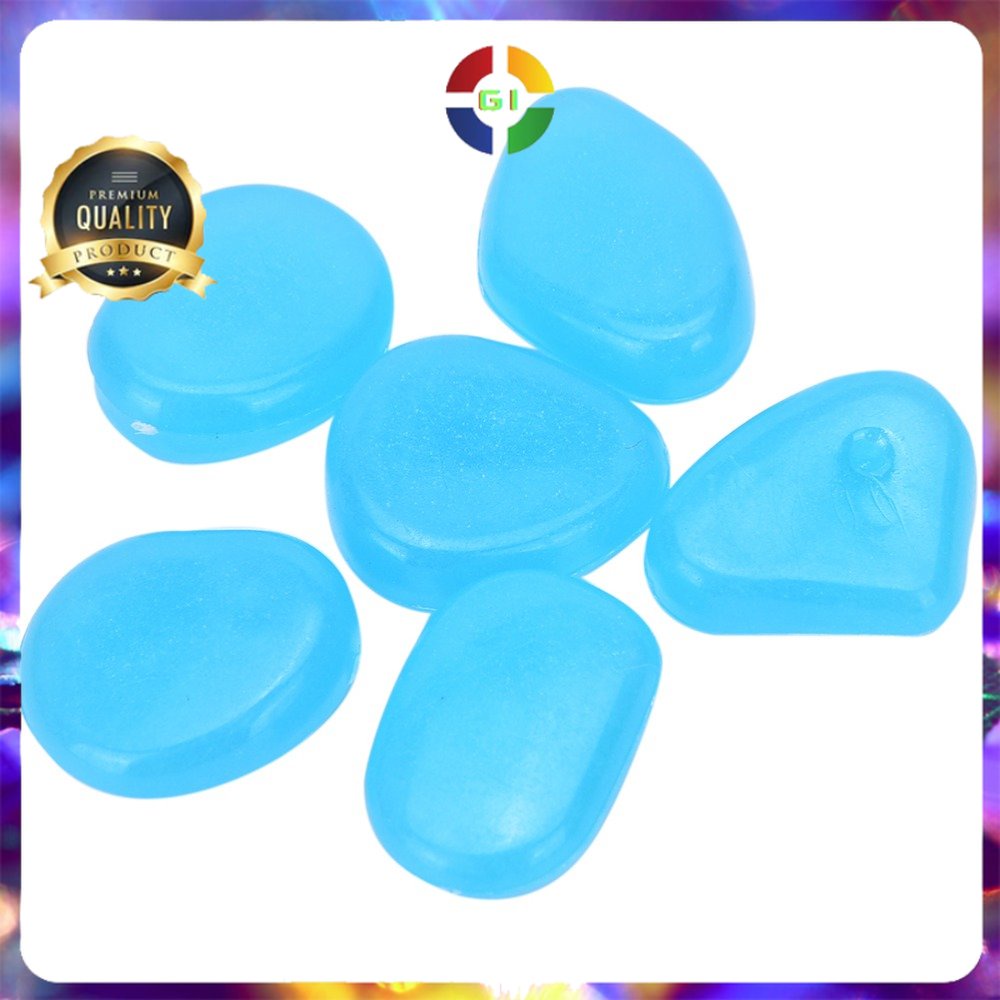 Batu Hias Dekorasi Glow in The Dark Garden Stone 100 PCS Multi-Color