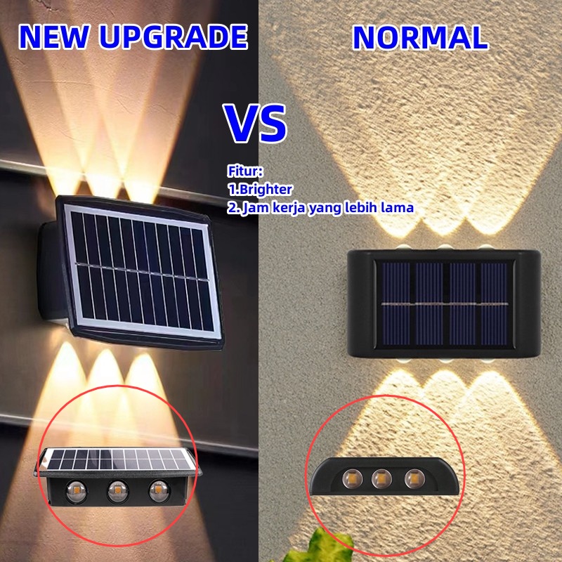 【COD】Lampu Dinding Tenaga Surya Outdoor Tahan Air/Tenaga Surya Lampu/Lampu Dinding Outdoor Tenaga Matahari/Lampu Dinding Tenaga Surya Outdoor Tahan Air/Lampu Hias Dinding Outdoor