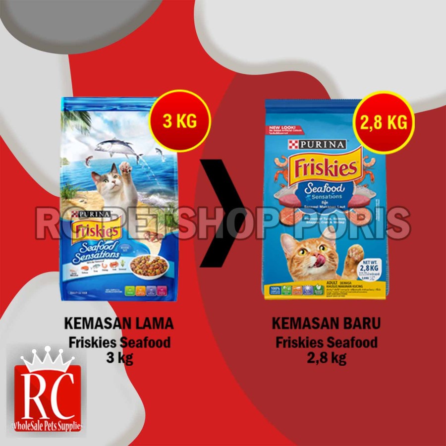 Makanan Kucing Friskies Seafood Sensations 2.8 Kg